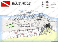 Croatia Divers - Dive Site Map of Blue Hole